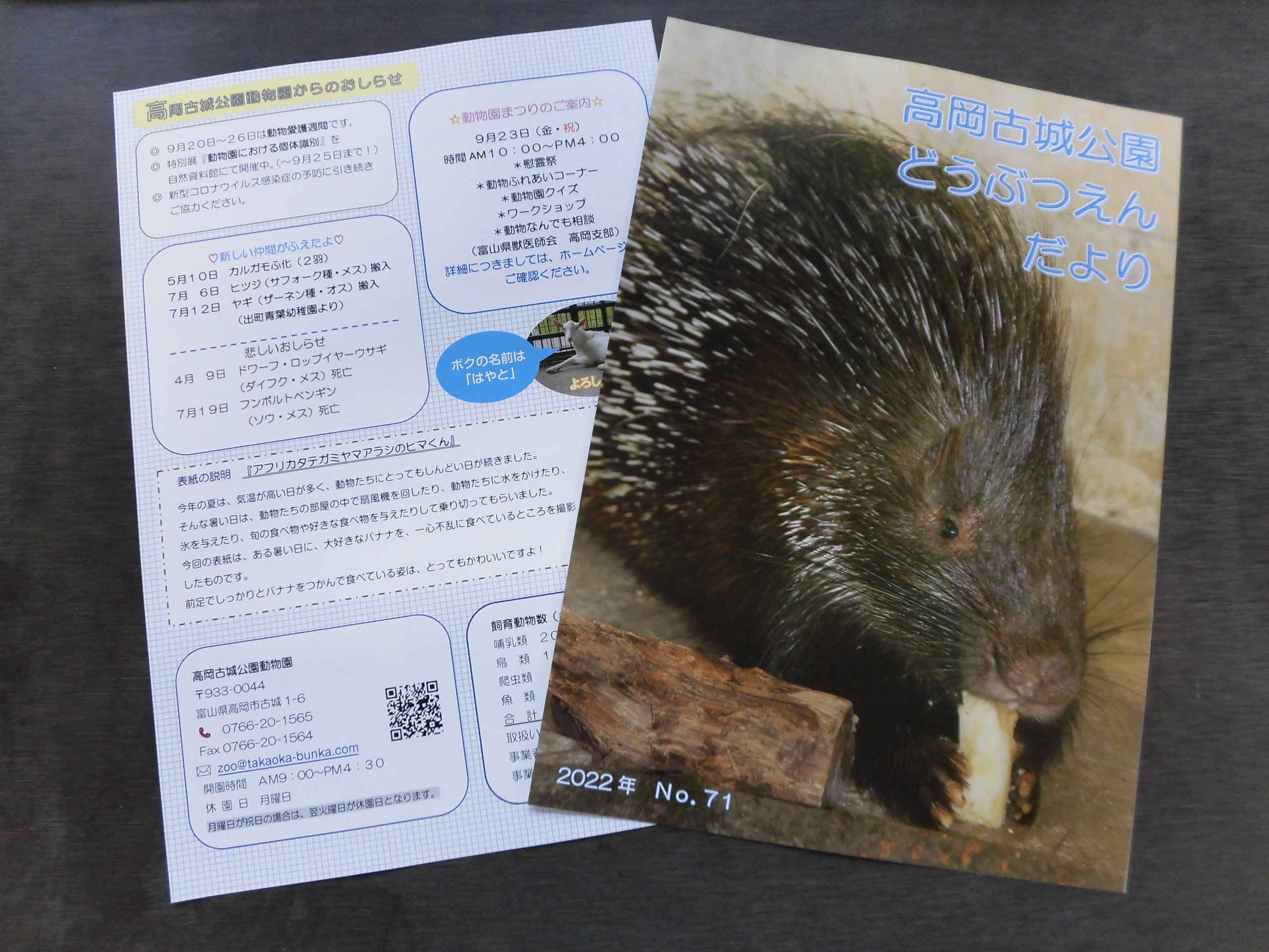 どうぶつえんだより